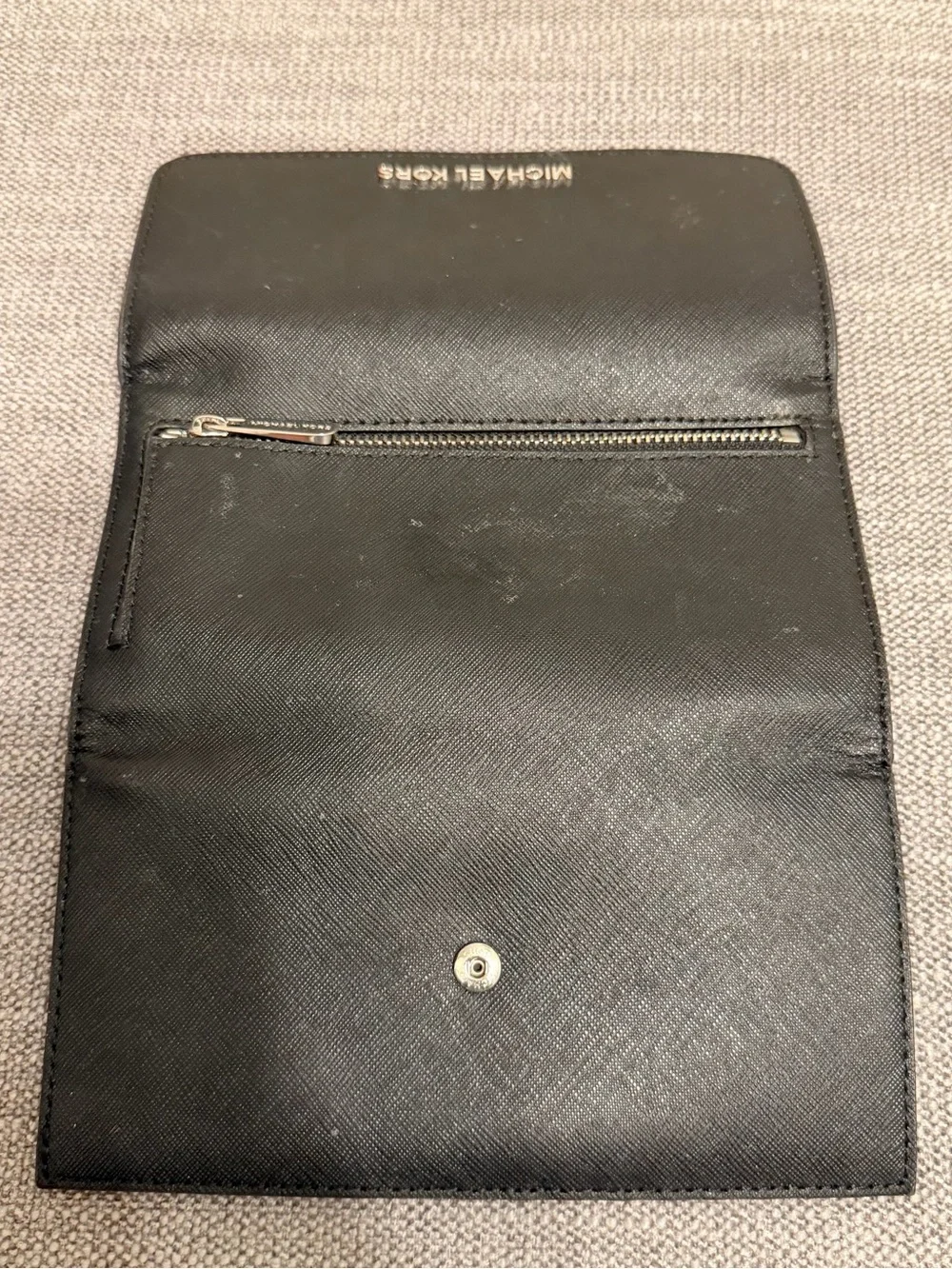Michael Kors Black Leather Continental Wallet